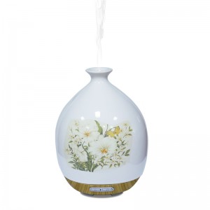 130 ml Elektrisk luft färsk traditionell skönhet keramisk blomma arom diffusor